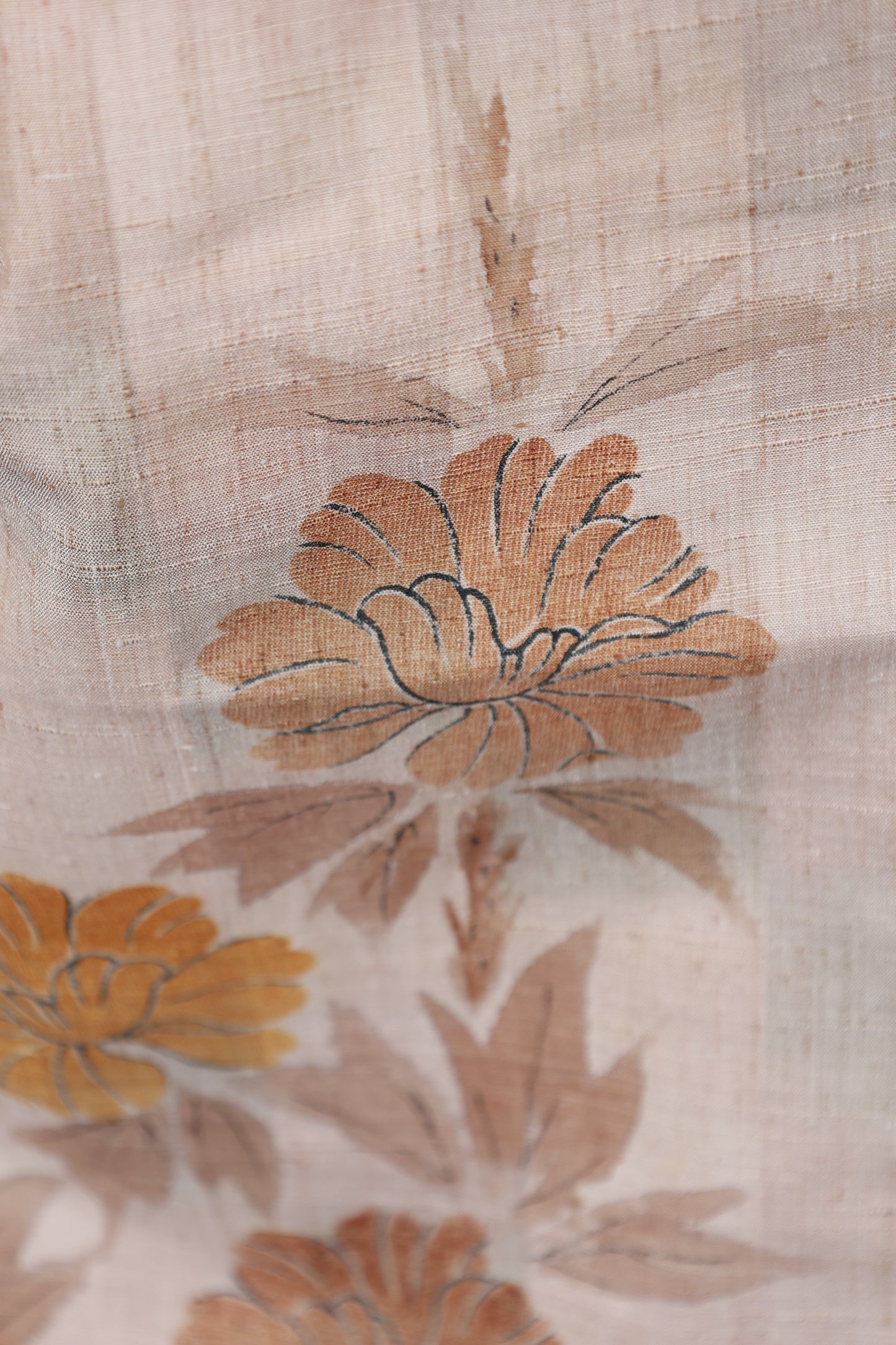 Japanese kimono used <houmongi> M-size silk 100% /B935