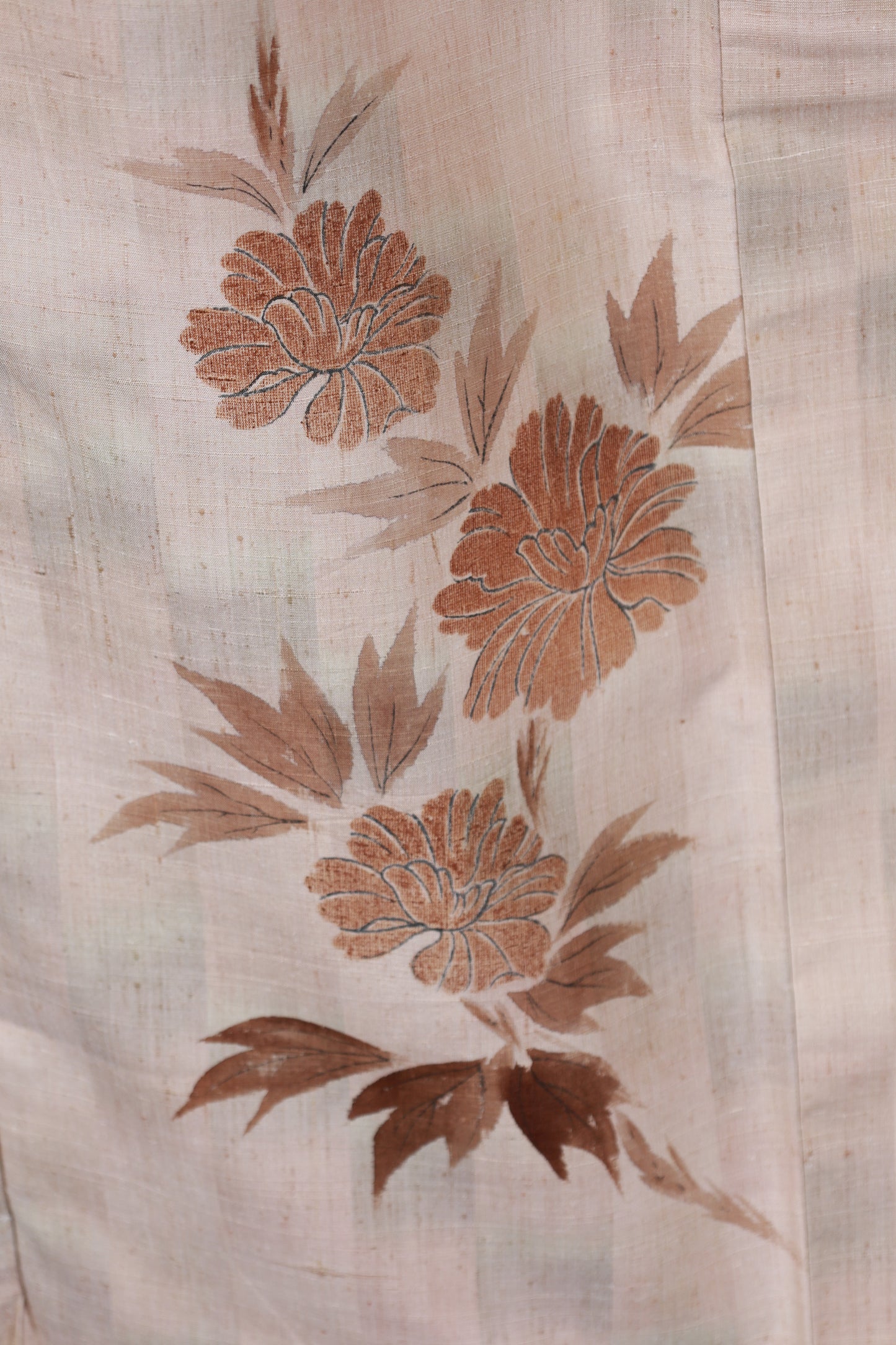 Japanese kimono used <houmongi> M-size silk 100% /B935