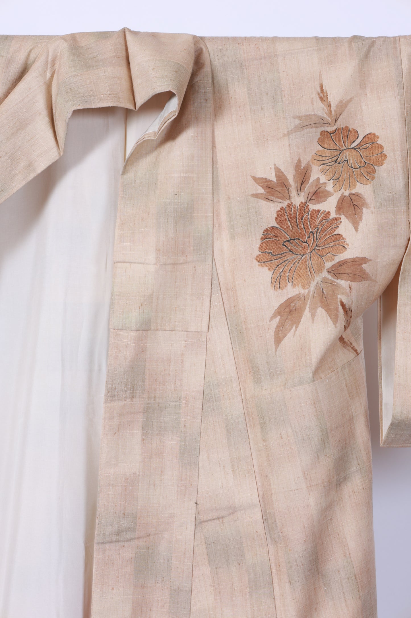 Japanese kimono used <houmongi> M-size silk 100% /B935
