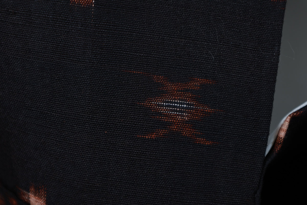 Japanese kimono used <Tsumugi> M-size silk 100% /B934