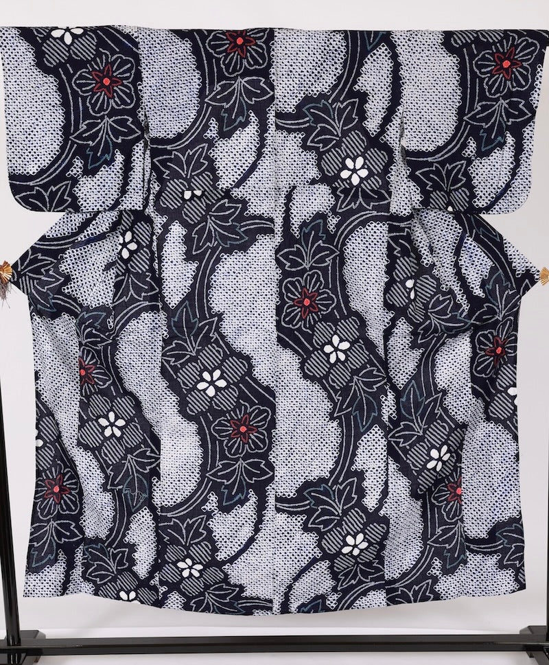 Japanese yukata used Lsize cotton /T481
