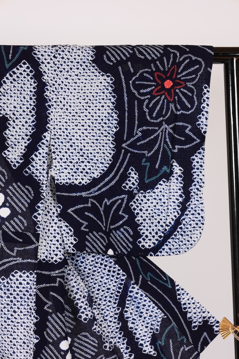 Japanese yukata used Lsize cotton /T481