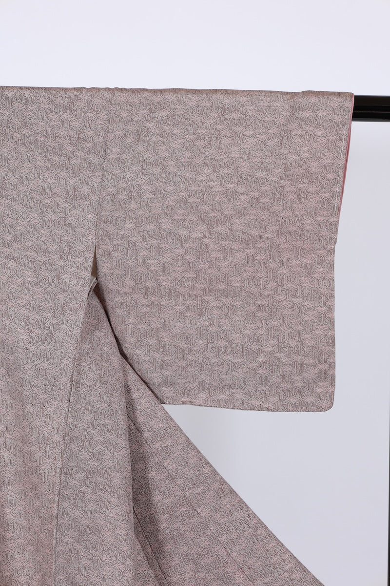 Japanese kimono Unused New <Komon> M-size silk 100% /B976