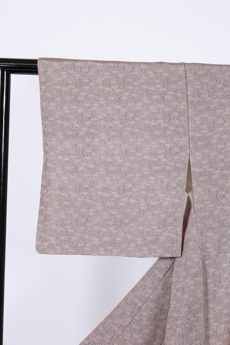 Japanese kimono Unused New <Komon> M-size silk 100% /B976