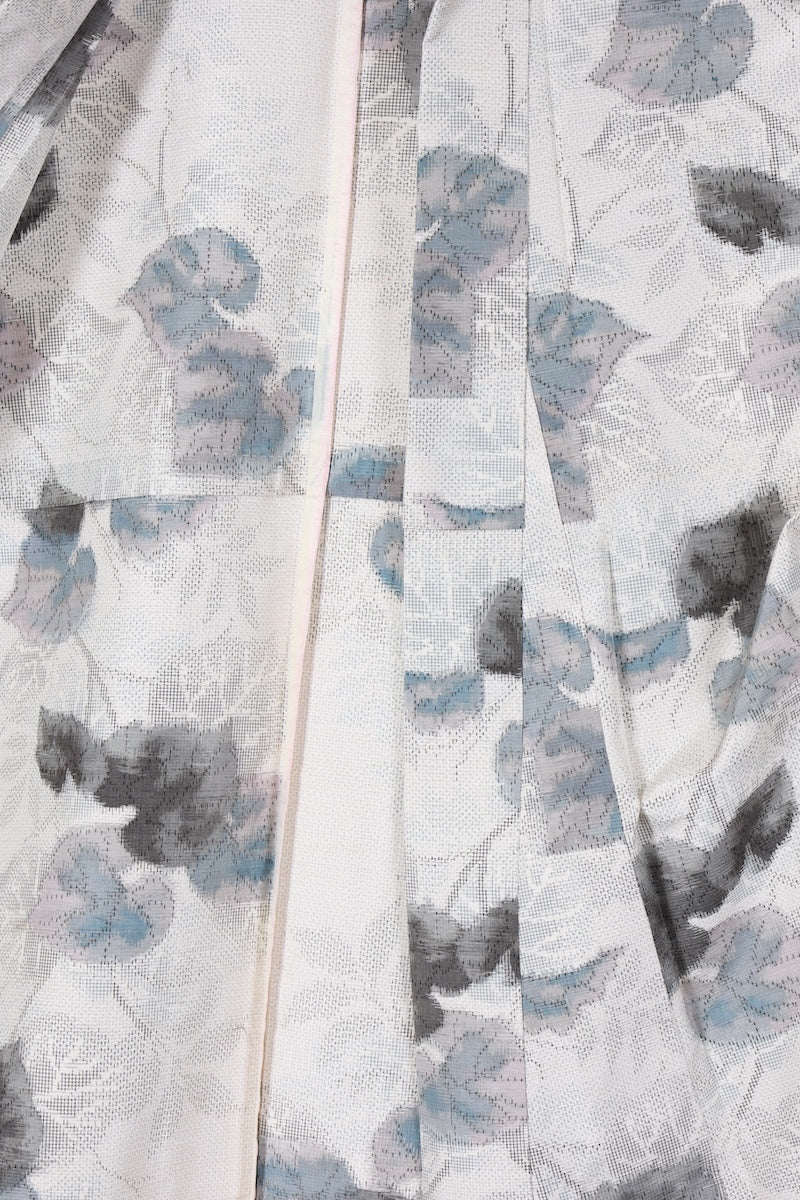 Japanese kimono used <Tsumugi> Msize silk 100% /T508