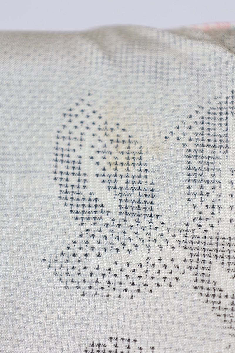 Japanese kimono used <Tsumugi> Lsize silk 100% /T507