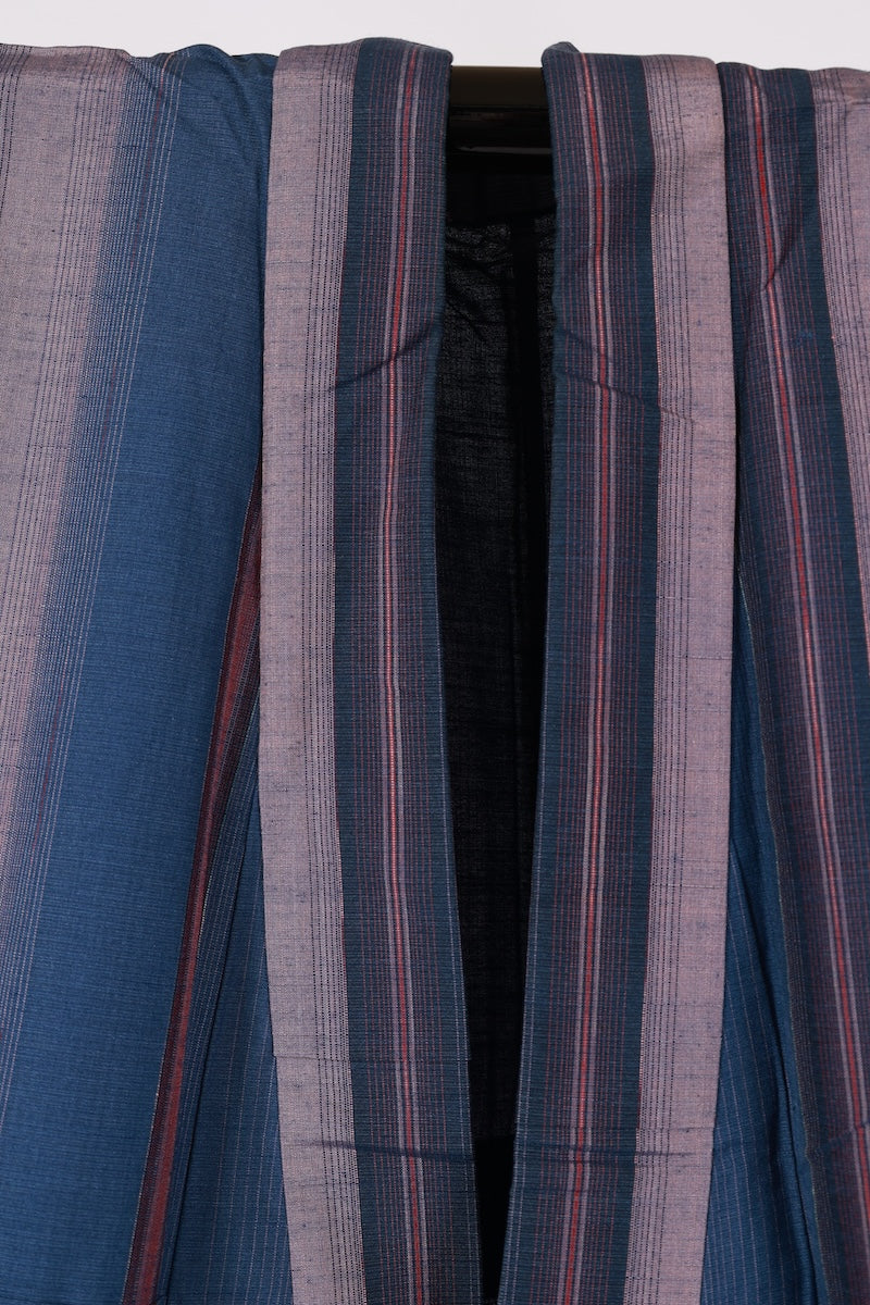 Japanese kimono used <Tsumugi> Msize silk 100% /T504