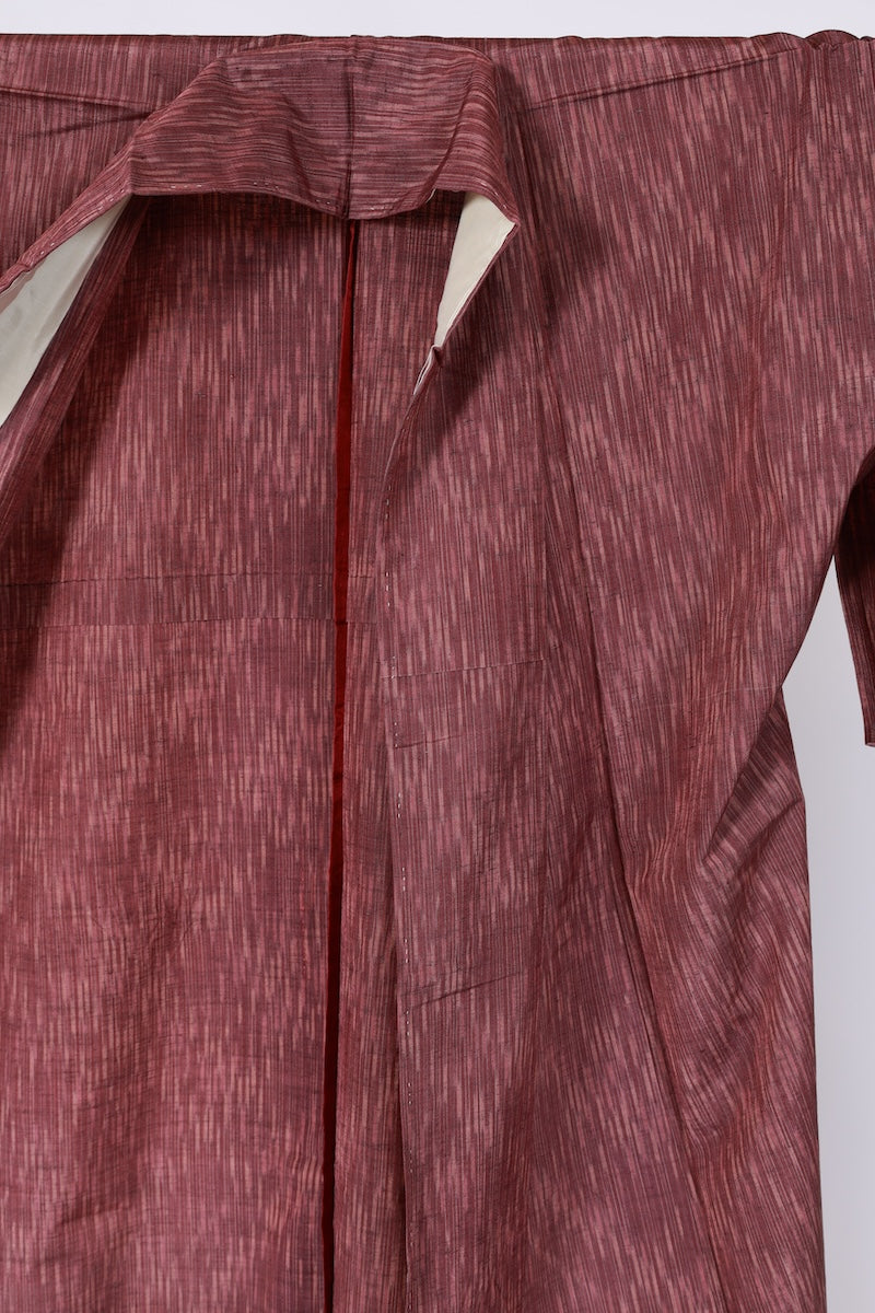 Japanese kimono used <Tsumugi> Msize silk 100% /T500