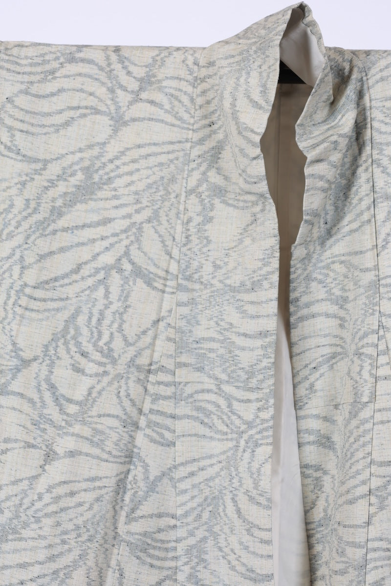 Japanese kimono used <Tsumugi> M-size silk 100% /B964