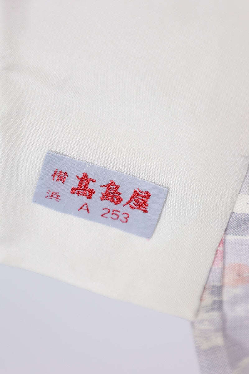 Japanese kimono used <Tsumugi> Msize silk 100% /T491