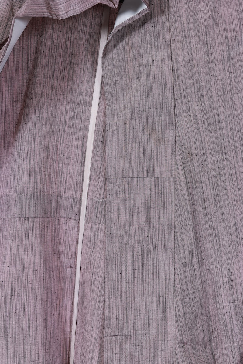 Japanese kimono used <tsumugi> Lsize silk 100% /T490