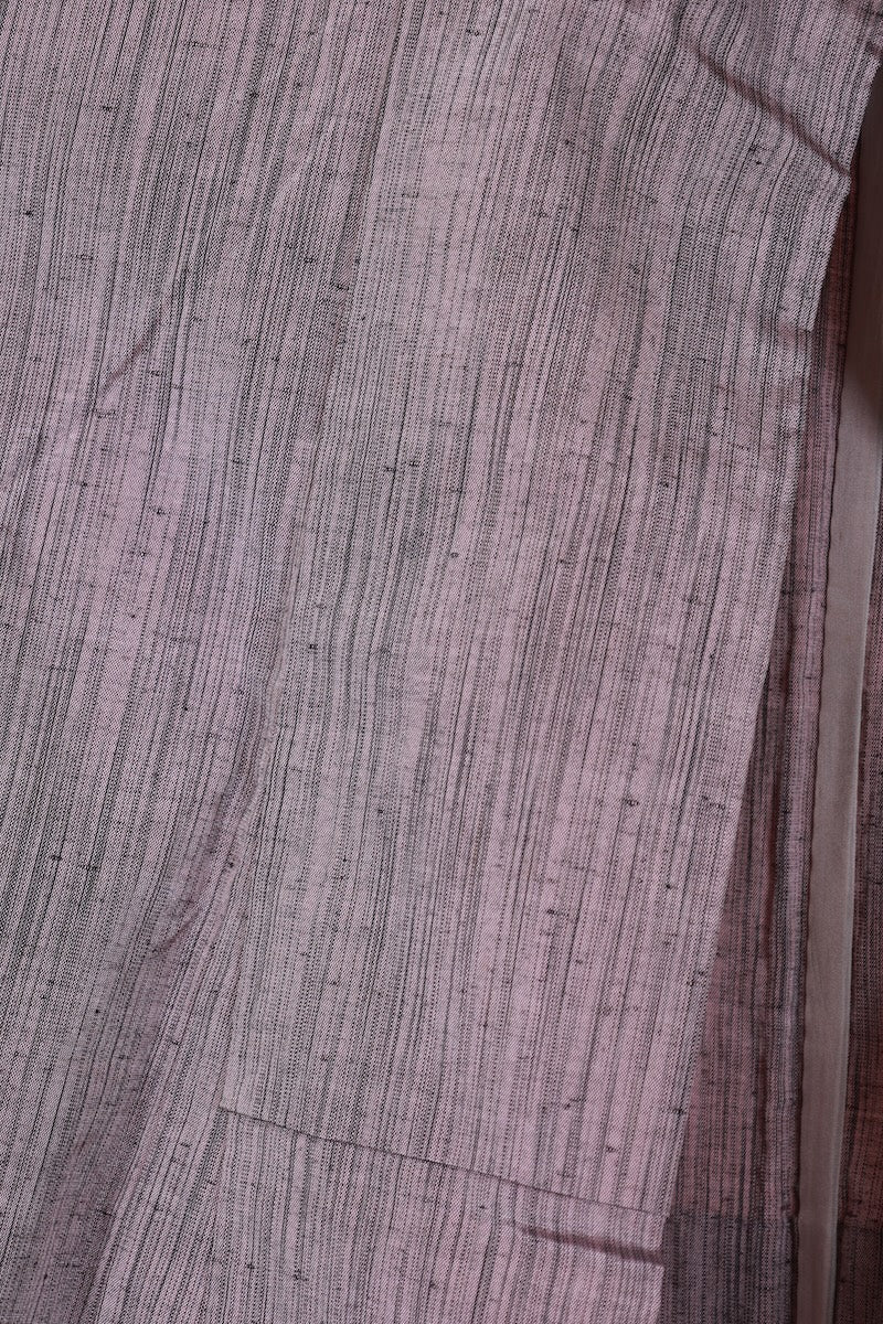 Japanese kimono used <tsumugi> Lsize silk 100% /T490