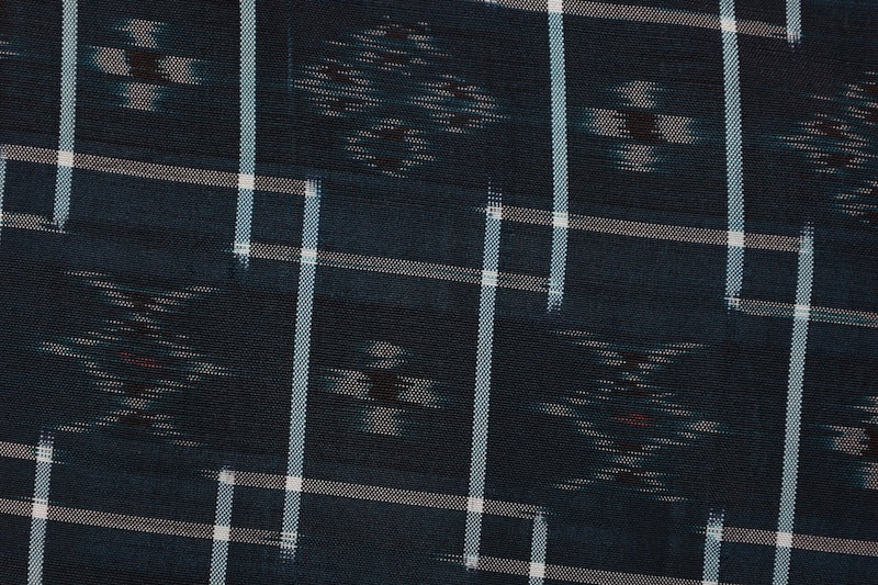 Japanese kimono used <Tsumugi> M-size silk 100% /B961