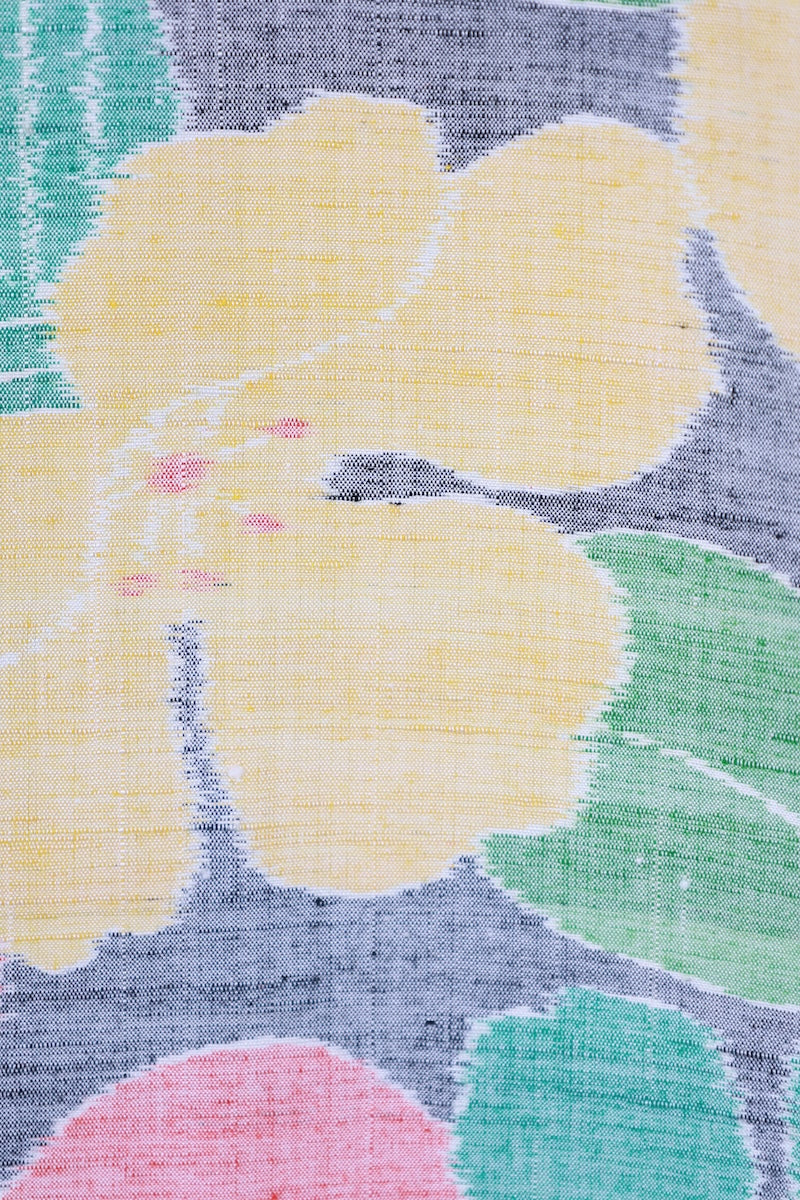 Japanese kimono used <Tsumugi> Msize silk 100% /T488