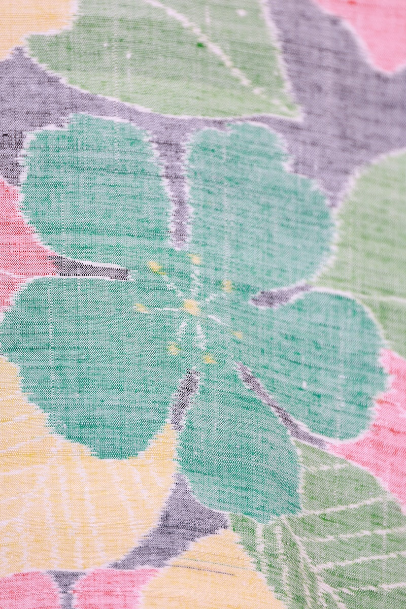 Japanese kimono used <Tsumugi> Msize silk 100% /T488