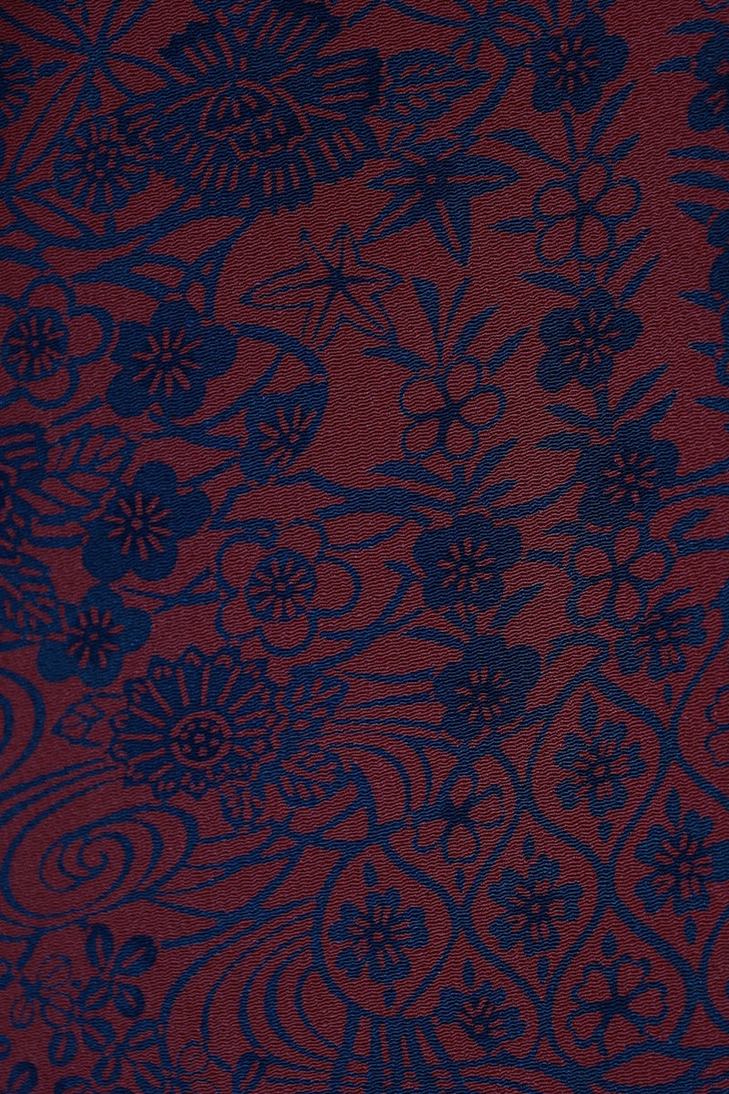 Japanese kimono used <Komon> M-size silk 100% /B960