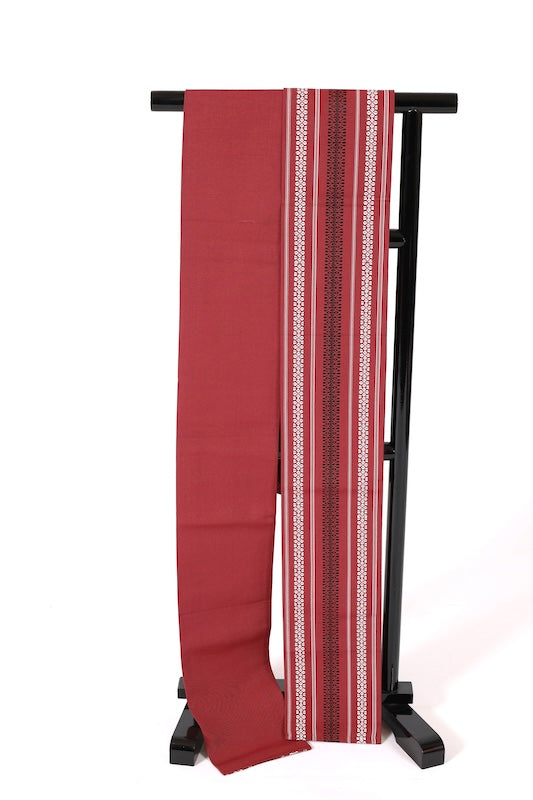 Japanese kimono sash belt (Hanhaba-obi) cotton / B223