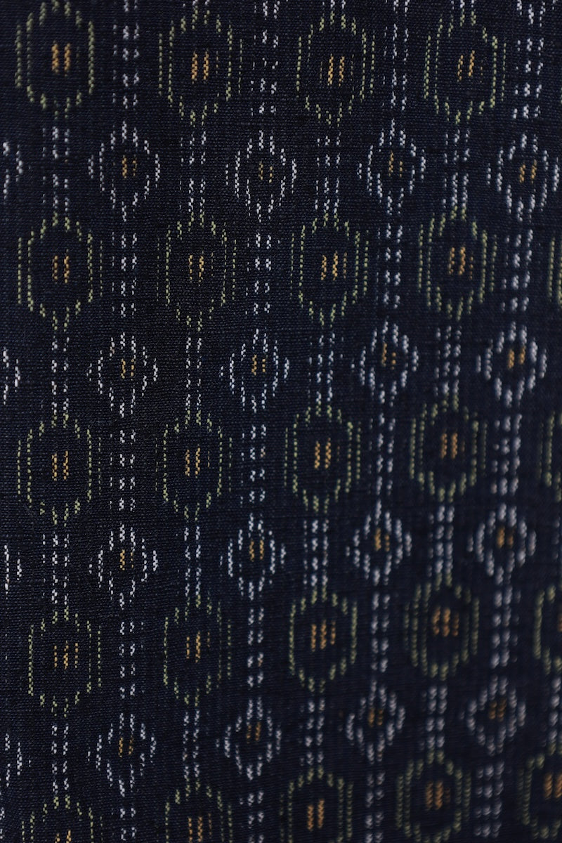 Japanese kimono used <Tsumugi> Msize silk 100% /T486