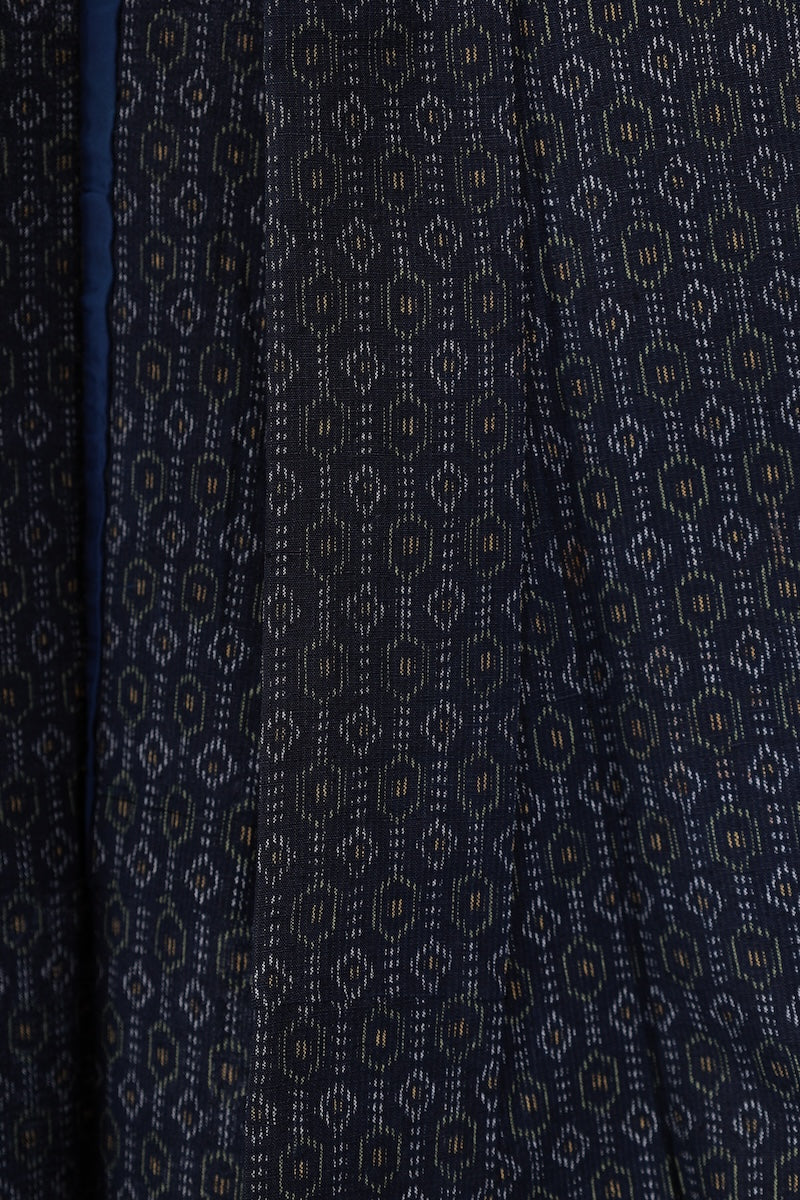 Japanese kimono used <Tsumugi> Msize silk 100% /T486