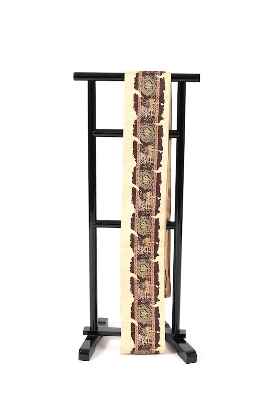 Japanese kimono sash belt (Hanhaba-obi) wool / B220