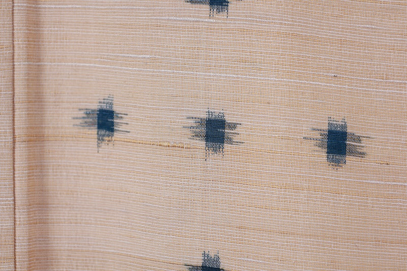 Japanese kimono used <Tsumugi> M-size silk 100% /B959