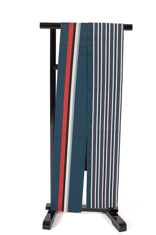 Japanese kimono sash belt (Hanhaba-obi) cotton / B218
