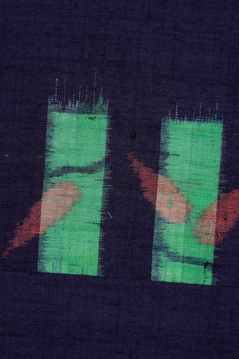 Japanese kimono used <Tsumugi> Msize silk 100% /T496