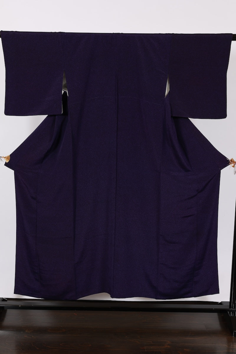 Japanese kimono used <Komon> M-size silk 100% /B952