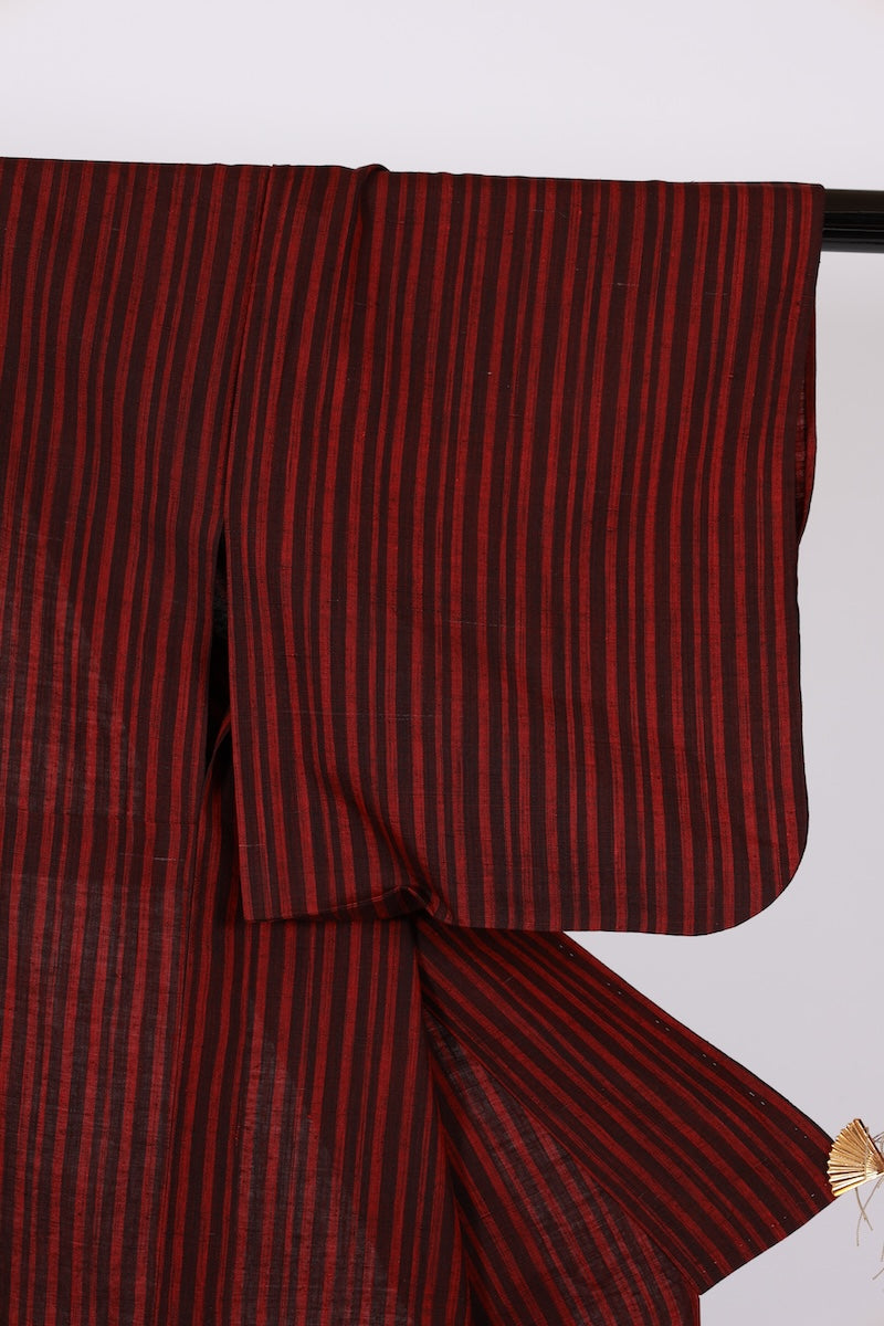 Japanese kimono used <Komon> Msize silk wool /T495