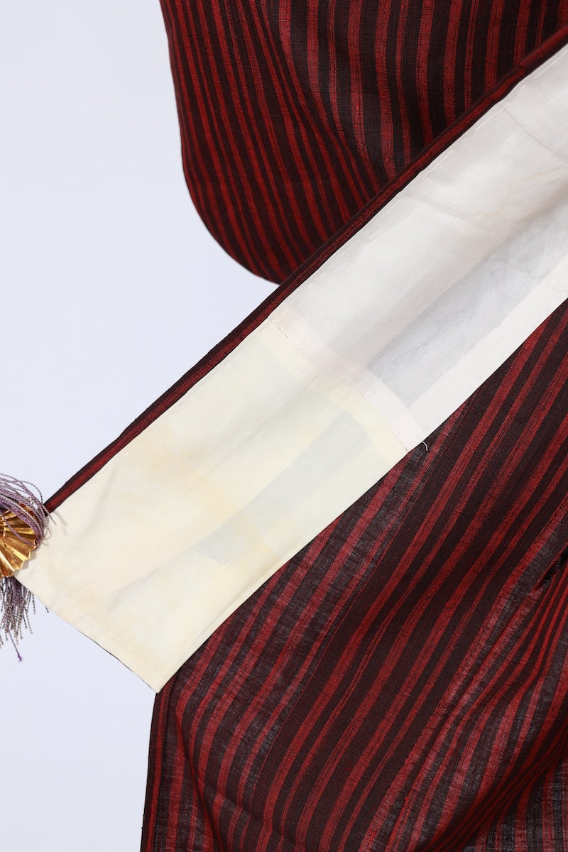 Japanese kimono used <Komon> Msize silk wool /T495