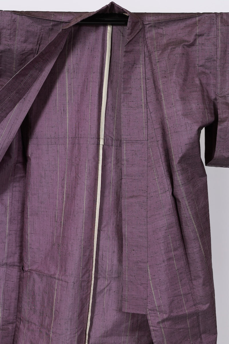 Japanese kimono used <Tsumugi> Msize silk 100% /T494