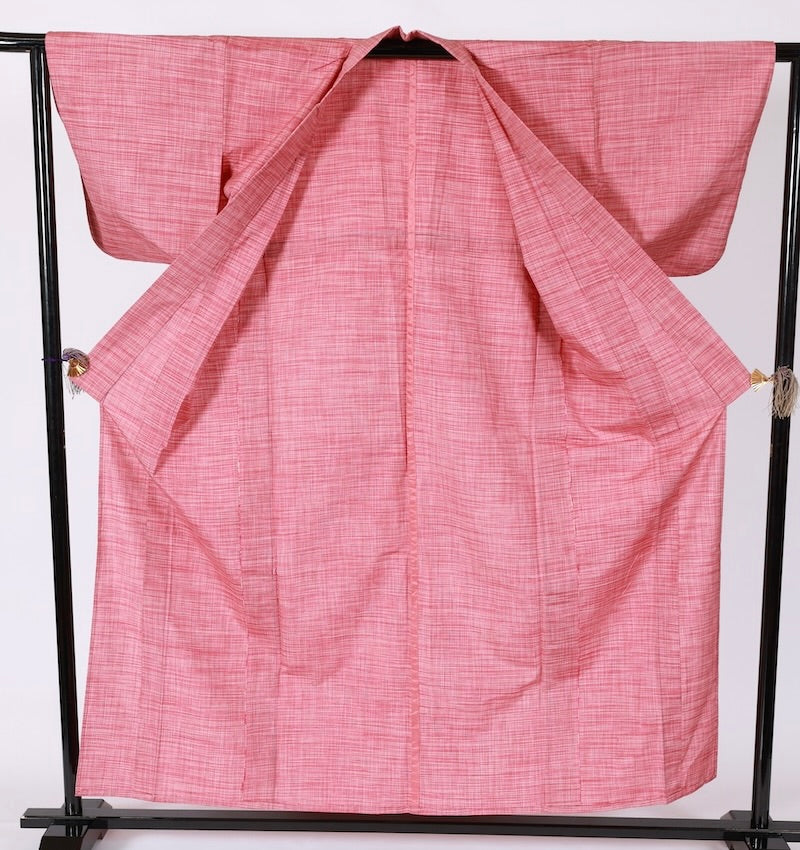 Japanese kimono used <Tsumugi> Msize silk 100% /T493