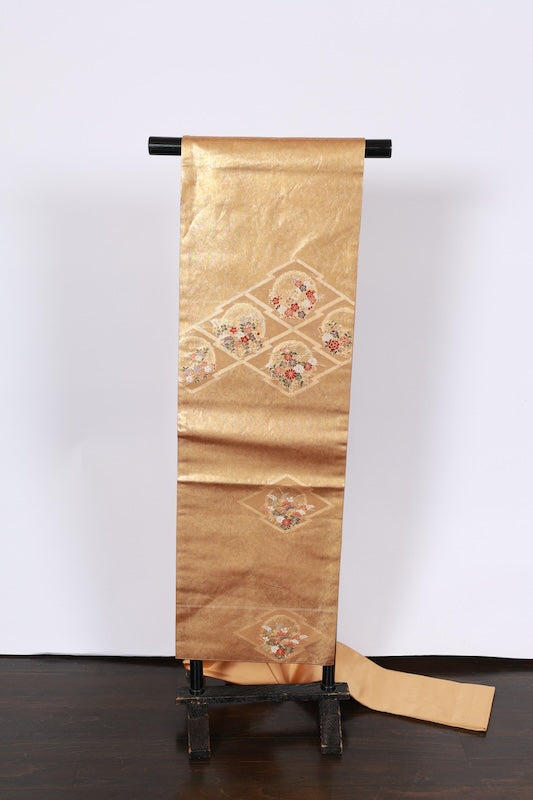 Japanese used sash belt (Nagoya-obi) 100% silk /B982