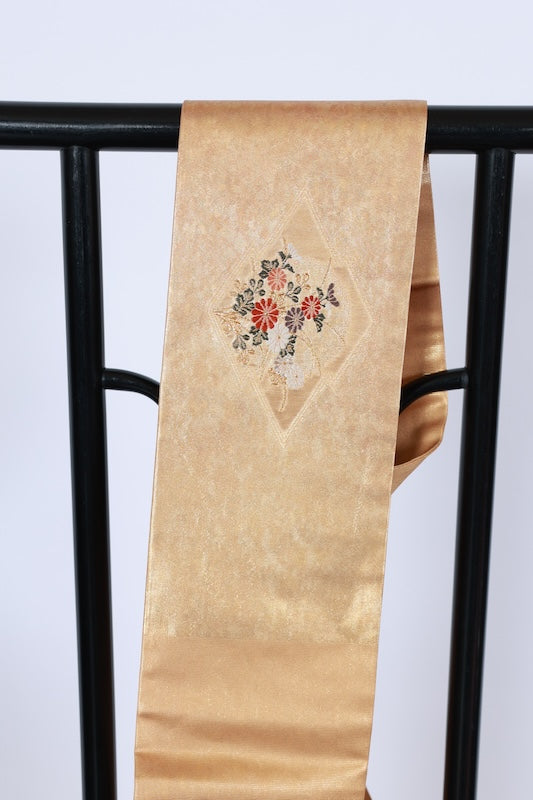Japanese used sash belt (Nagoya-obi) 100% silk /B982