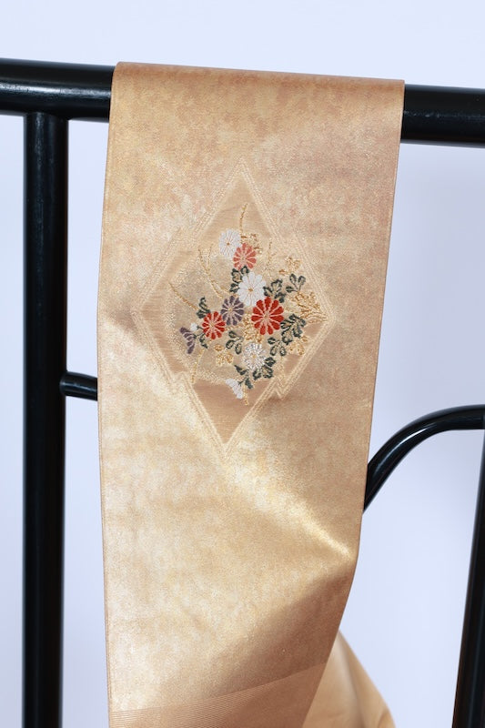 Japanese used sash belt (Nagoya-obi) 100% silk /B982