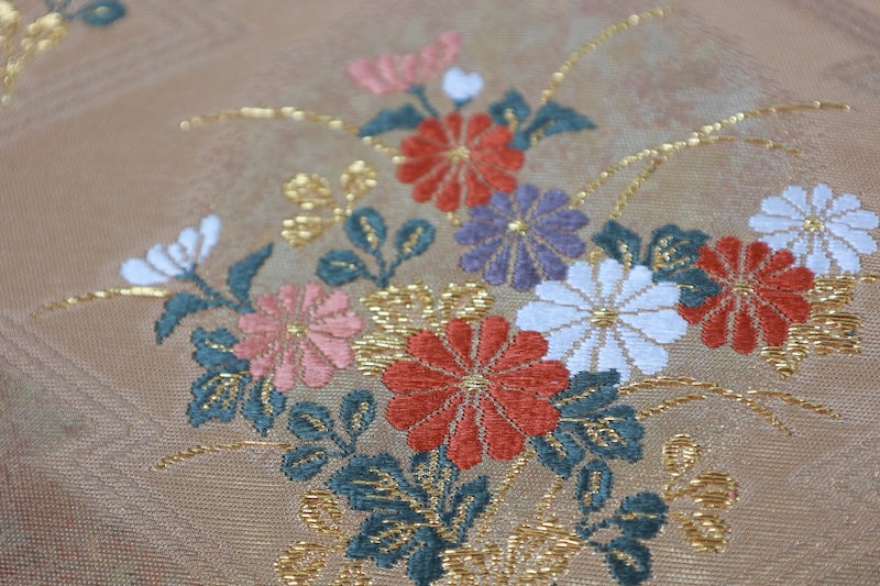 Japanese used sash belt (Nagoya-obi) 100% silk /B982