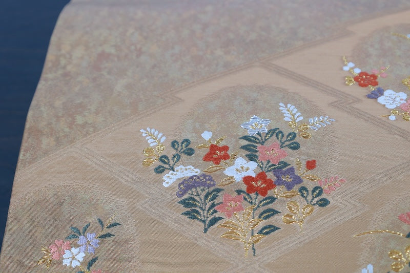 Japanese used sash belt (Nagoya-obi) 100% silk /B982