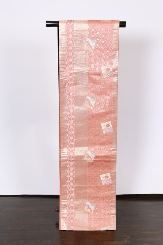 Japanese used sash belt (Nagoya-obi) 100% silk /B991