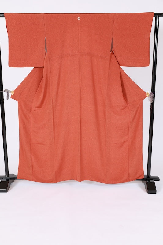 Japanese kimono used <komon> L-size silk 100% /B1437