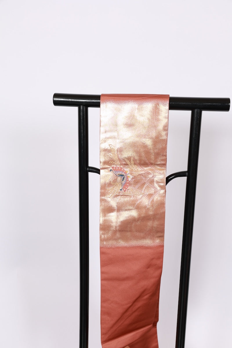 Japanese used sash belt (Nagoya-obi) 100% silk /B985