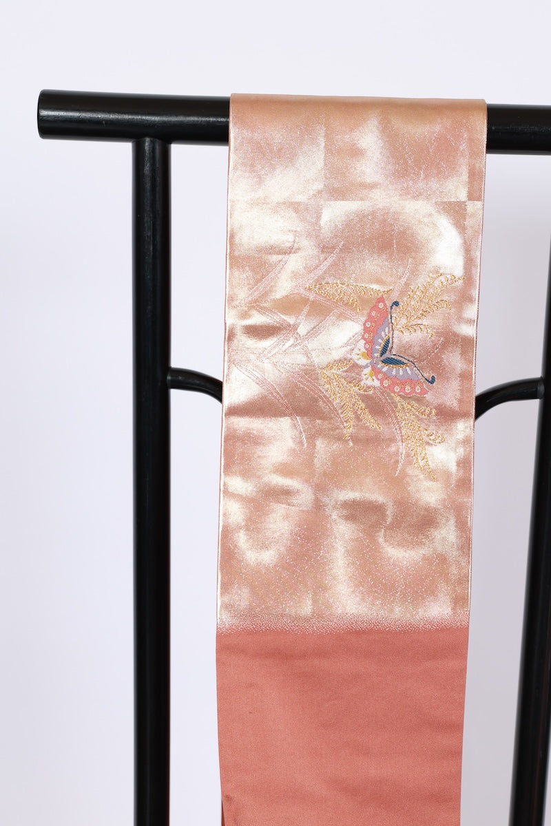 Japanese used sash belt (Nagoya-obi) 100% silk /B985