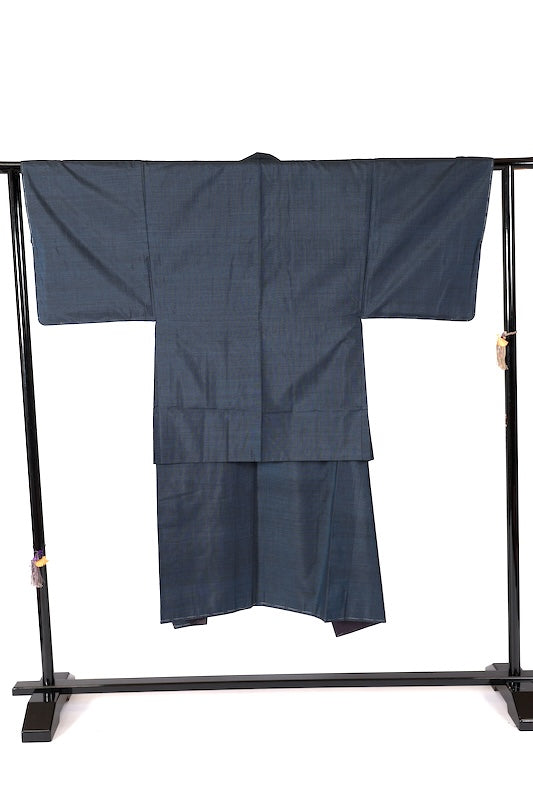 Japanese Men’s New kimono Men’s kimono jacket 2piece set L-size 100% silk /K344