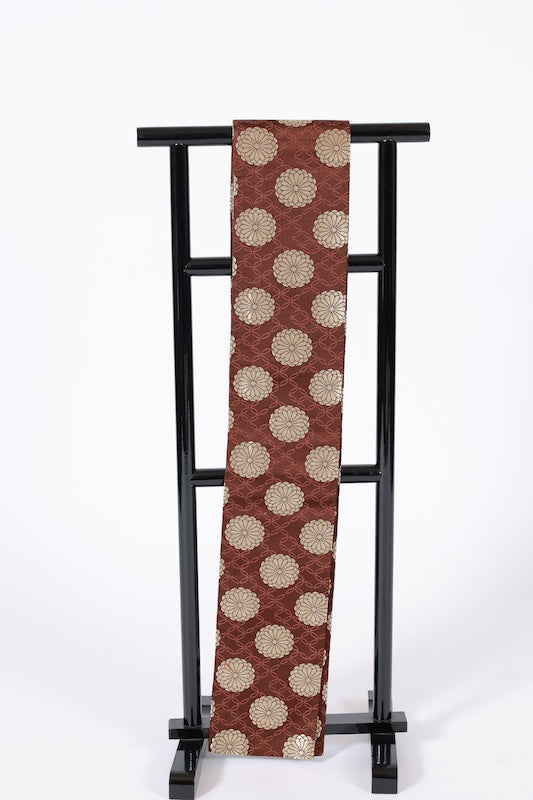 Japanese kimono sash belt (Hanhaba-obi) polyester/ B255