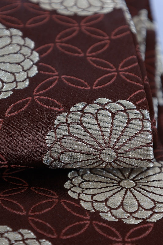 Japanese kimono sash belt (Hanhaba-obi) polyester/ B255