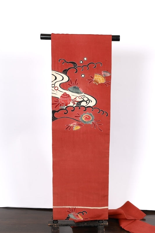 Japanese used sash belt (Nagoya-obi) 100% silk /B1006
