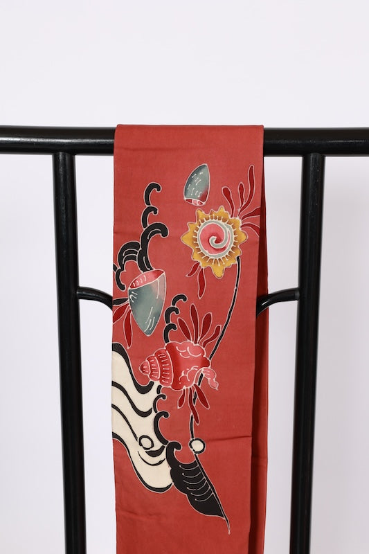 Japanese used sash belt (Nagoya-obi) 100% silk /B1006