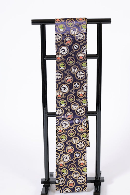 Japanese kimono sash belt (Hanhaba-obi) polyester / B270