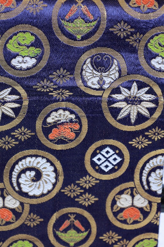 Japanese kimono sash belt (Hanhaba-obi) polyester / B270