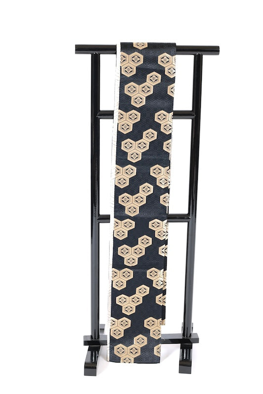 Japanese kimono sash belt (Hanhaba-obi) polyester / B271