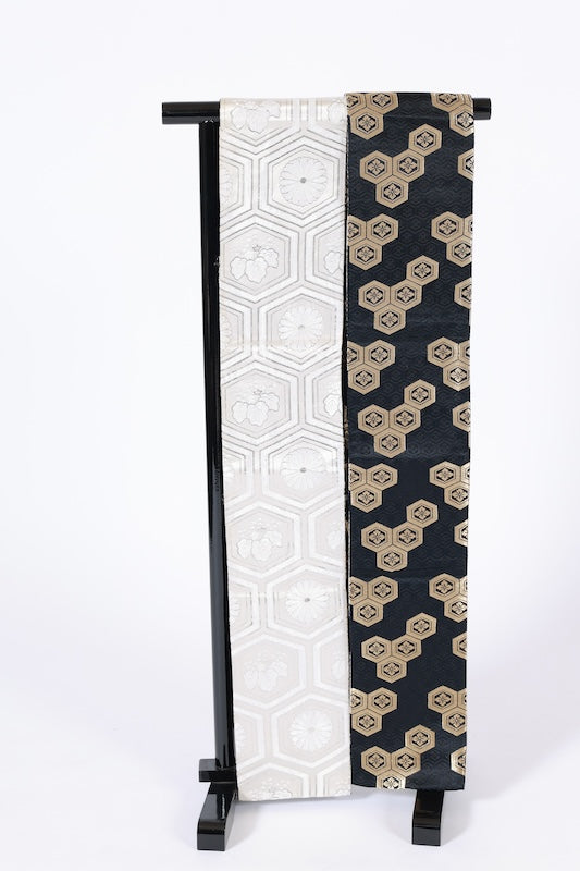 Japanese kimono sash belt (Hanhaba-obi) polyester / B271